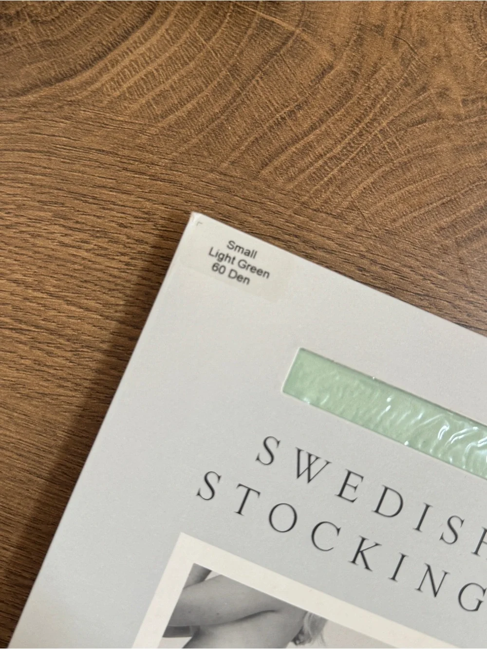 Free People Swedish Stockings Olivia Premium Tights — Black & Light Green